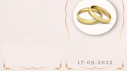 Carte d'invitation mariage
